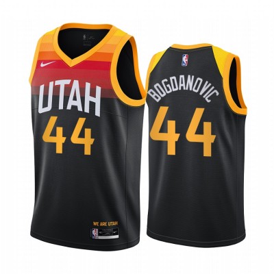Nike Utah Jazz #44 Bojan Bogdanovic Black Youth NBA Swingman 2020-21 City Edition Jersey